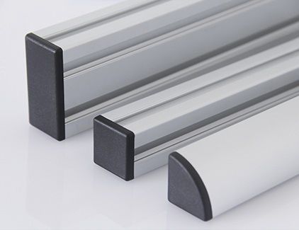 Capuchón de extremo sin rosca - 4.1x series - Modular Assembly Technology - rectangular / cuadrado / de ABS