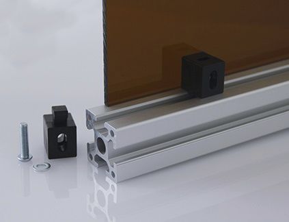 Bloque de montaje de paneles para perfiles - 6.21 series - Modular Assembly Technology