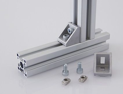 Soporte en escuadra para ensamblaje - 3.21 series - Modular Assembly Technology - de aluminio / forjado