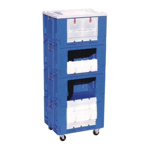 Roll-container multiusos - 962 series - Plasticos Santo António - con estantes