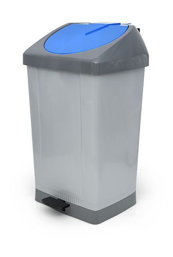 Cubo de basura de plástico - 9 series - Plasticos Santo António - de residuos industriales / con tapa / de pedal