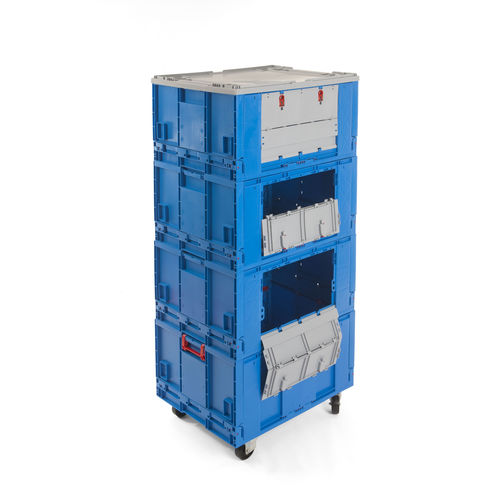 Roll-container multiusos - Plasticos Santo António - para textiles / con base de plástico / desmontable