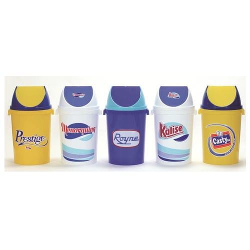 Cubo de basura de plástico - 9224 - Plasticos Santo António - para papel / de residuos orgánicos / con tapa