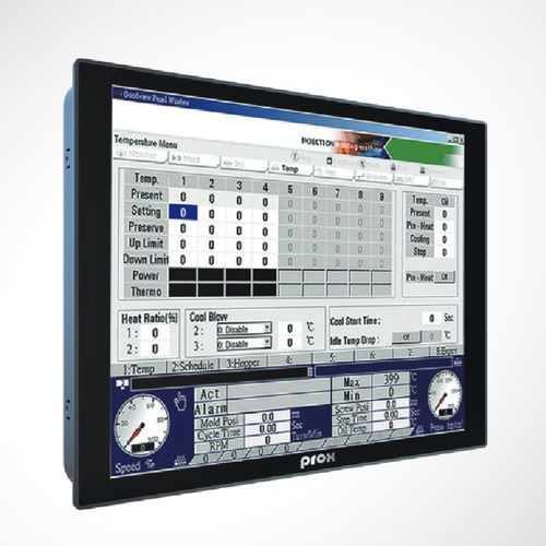 Panel PC TFT LCD - SP-6565 - Protech Systems - pantalla táctil capacitiva PCAP / con pantalla táctil resistiva de 5 hilos / 15"