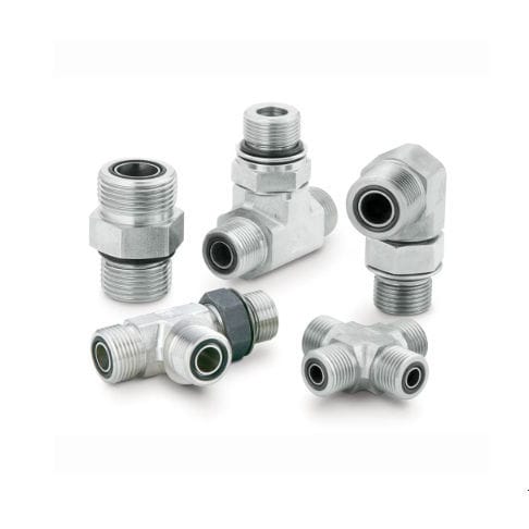 Racor hidráulico - Seal-Lok - Parker Hannifin France SAS - de rosca / acodado
