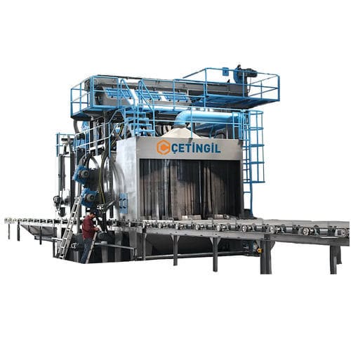 Granalladora con transportador de rodillos - SK series - Cetingil Machinery Industry - de turbina / de chapas