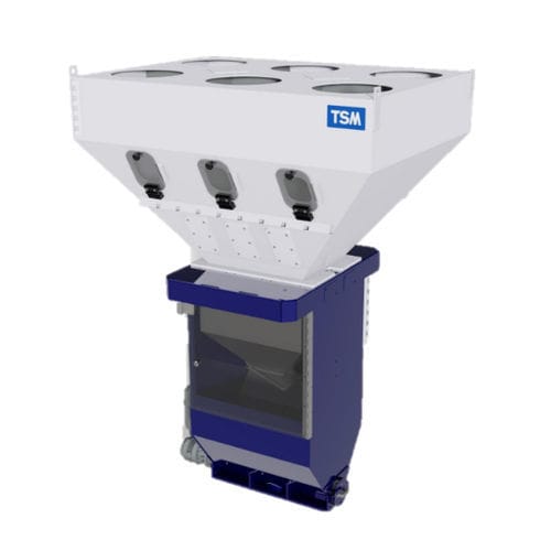 Mezcladora de tornillo cónico - MultiBlend - TSM Control Systems - vertical / batch / de granulado