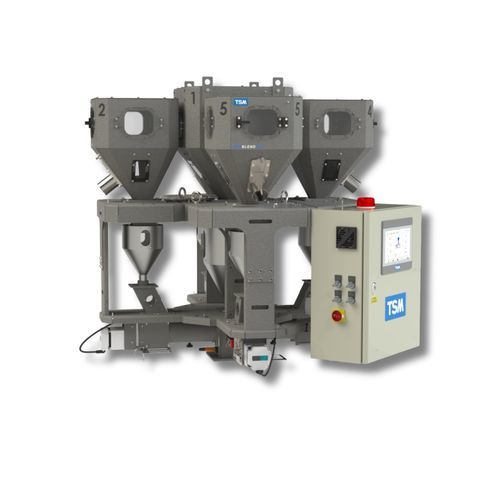 Mezcladora de tornillo cónico - OPTIBLEND 1000 - TSM Control Systems - horizontal / vertical / continua