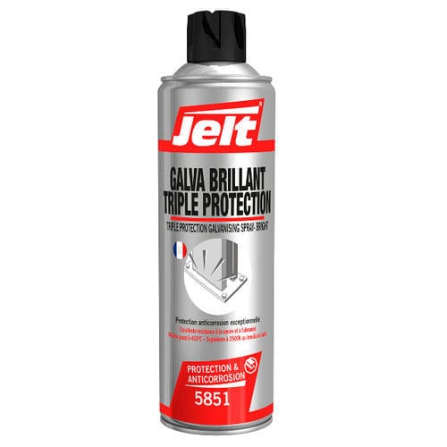 Aerosol de protección anticorrosión - GALVA BRILLANT TRIPLE PROTECTION - ITW Spraytec - para galvanizado en frío / para metal / de disolvente