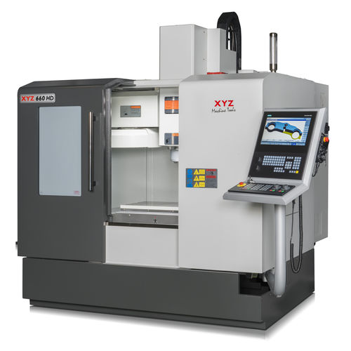 Centro de mecanizado CNC 3 ejes - XYZ 660 HD - XYZ Machine Tools - vertical / con mesa rotativa / BT 40