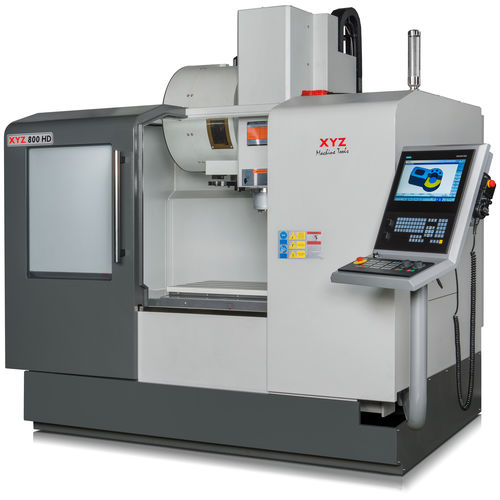 Centro de mecanizado CNC 3 ejes - XYZ 800 HD - XYZ Machine Tools - vertical / para hierro fundido / con mesa rotativa
