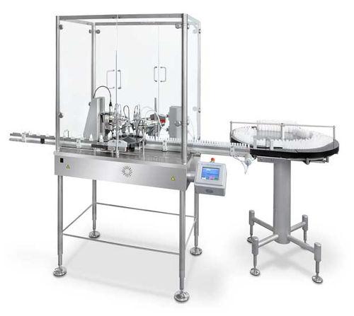 Llenadora taponadora de para productos farmacéuticos - 3 600 p/h | SX-180-OR - DARA Pharmaceutical Packaging - para líquido / de botellas