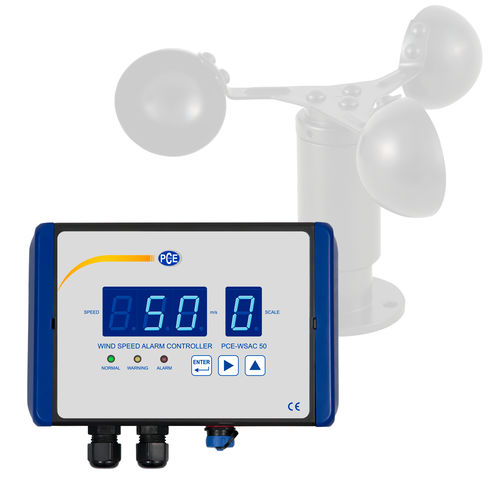 Controlador de alarma de velocidad del viento - PCE-WSAC 50 - PCE Deutschland GmbH
