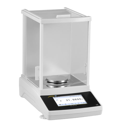 Balanza analítica - PCE-ABT 220 - PCE Deutschland GmbH - de laboratorio / con pantalla táctil / de acero inoxidable