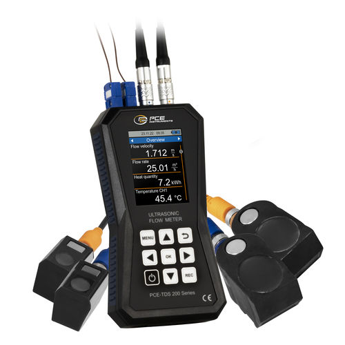 Caudalímetro por ultrasonidos - PCE-TDS 200+ Series - PCE Deutschland GmbH - volumétrico / para aceite / para agua