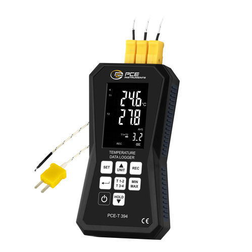 Registrador de datos de temperatura - PCE-T 394 - PCE Deutschland GmbH - USB / con pantalla LCD / multicanales