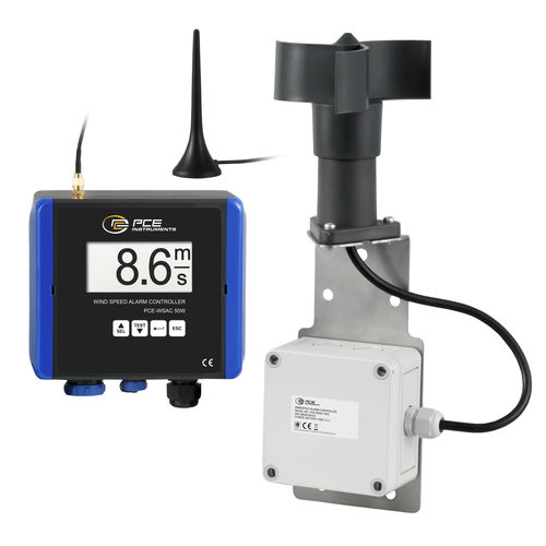 Anemómetro de hélice - PCE-WSAC 50W 230 - PCE Deutschland GmbH - IP65 / digital / estático