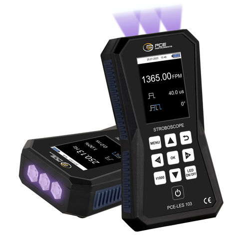 Estroboscopio digital - PCE-LES 103UV - PCE Deutschland GmbH - LED / portátil / UV