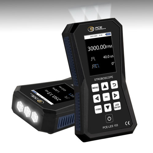 Estroboscopio digital - PCE-LES 103  - PCE Deutschland GmbH - LED / portátil / compacto
