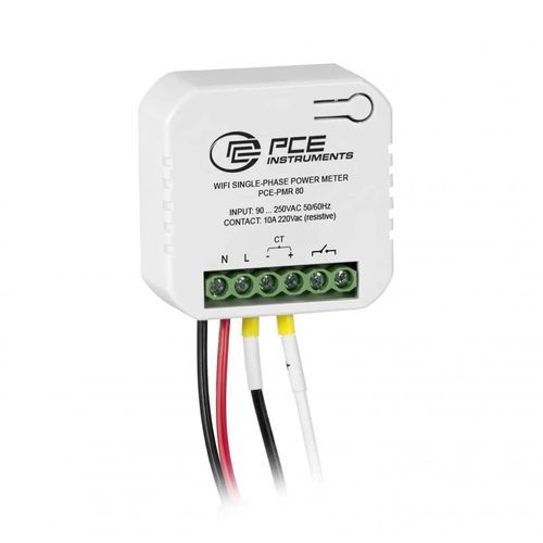 Dispositivo de medición de potencia contador eléctrico - PCE-PMR 80 - PCE Deutschland GmbH - de potencia activa / digital / en riel DIN