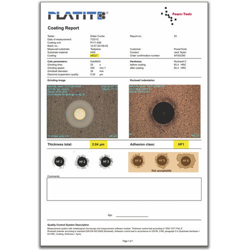 Software de control de calidad - PLATIT AG