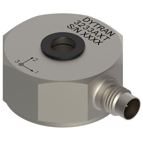 Acelerómetro triaxial - 3233A5T - DYTRAN INSTRUMENTS - de cizallamiento / IEPE / reforzado