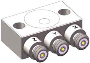 Acelerómetro triaxial - 3443C   - DYTRAN INSTRUMENTS - piezoeléctrico / industrial / de alta temperatura