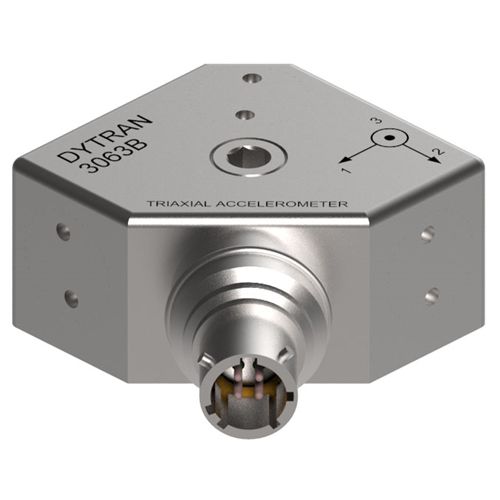 Acelerómetro triaxial - 3063B - DYTRAN INSTRUMENTS - piezoeléctrico / IEPE / de alta sensibilidad