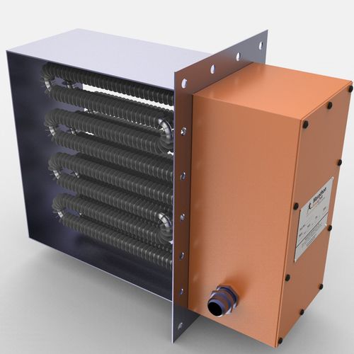 Calefactor de conductos - TEMPSENS - de aire / con aletas / eléctrico