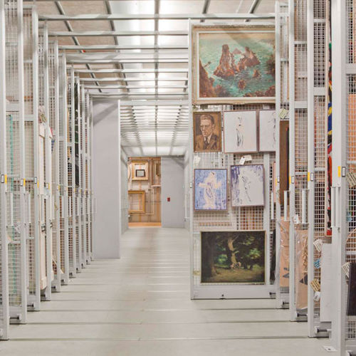 Sistema de estanterías móvil - Bruynzeel Storage System - a medida / enrejado