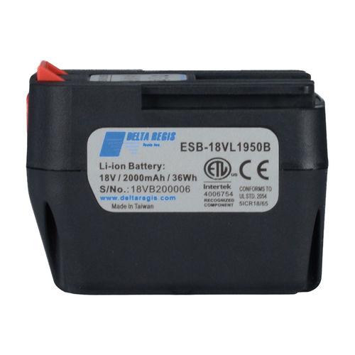 Batería de iones de litio - ESB-18VL1950B - Delta Regis Tools - bloque / 18 V / para herramientas eléctricas portátiles