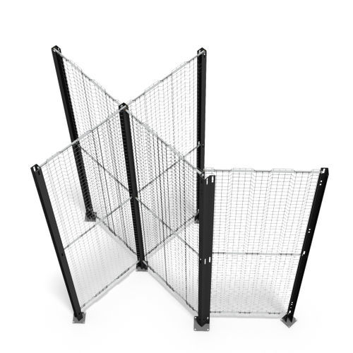 Tabique de taller - Securyfence - Qimarox - de protección de máquina / enrejado / amovible
