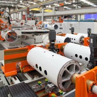 Línea de producción de calentadores de agua - Scott Automation - automatizada / para obra de construcción