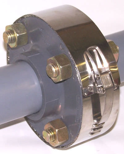 Brida para productos químicos - Diflon - de acero inoxidable