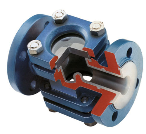 Ventanilla de observación con brida - ASG  - Diflon - revestida de PTFE