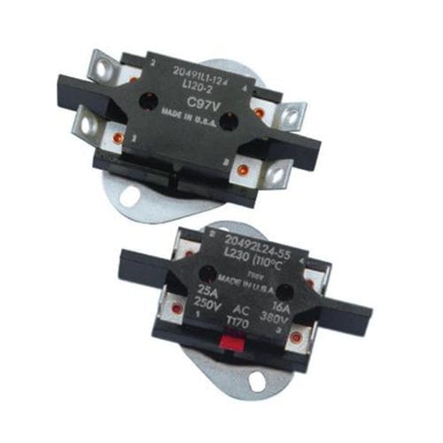 Termostato de acero inoxidable - 2049 series - Sensata Technologies - doble / de rearme manual / resistente a manipulaciones