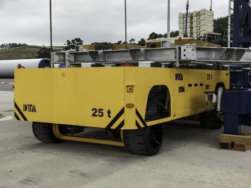Transportador autopropulsado eléctrico - DTA - de 2 ejes / elevador