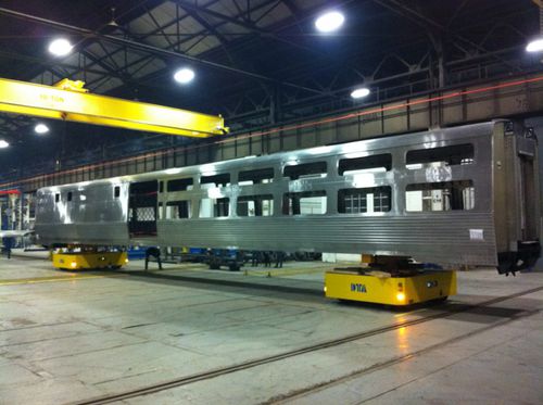 Transportador autopropulsado eléctrico - DTA - de 2 ejes / modular