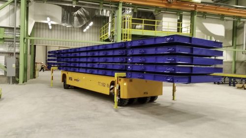 Transportador autopropulsado eléctrico - DTA - de 2 ejes / elevador