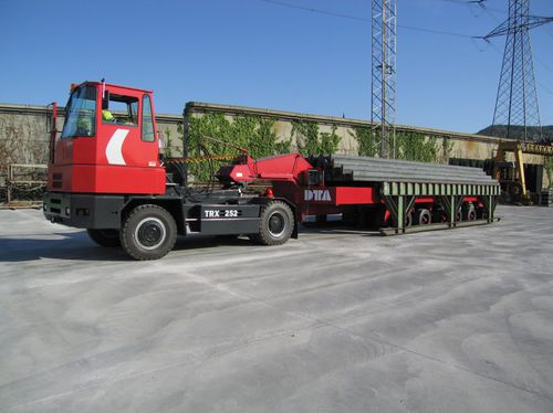 Remolque plataforma - DTA - para la construcción naval / de 6 ejes / de acoplamiento