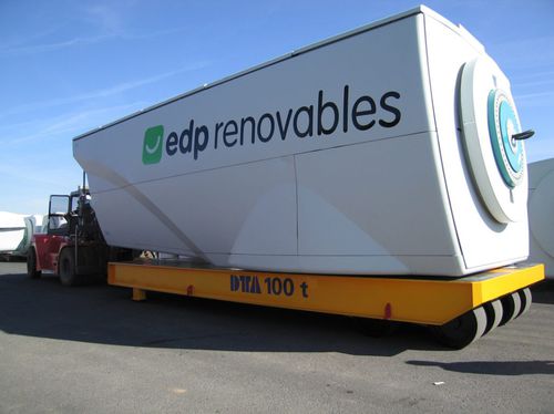 Remolque plataforma - DTA - para equipamiento industrial / de 1 eje / de acoplamiento