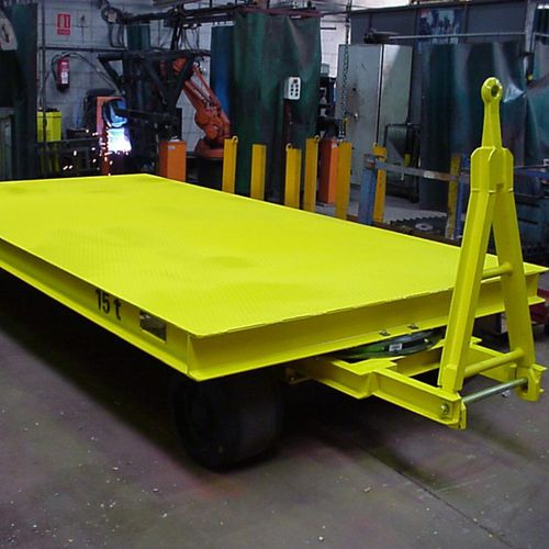 Remolque plataforma - DTA - para equipamiento industrial / de 2 ejes / de acoplamiento