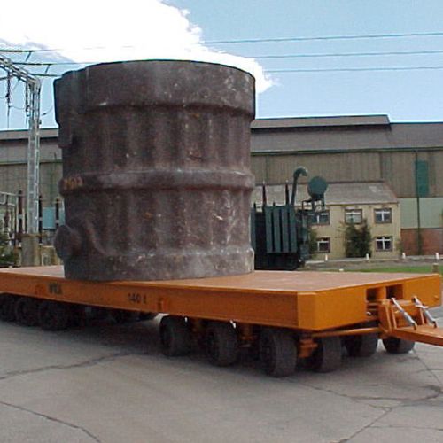 Remolque plataforma - DTA - para equipamiento industrial / de 6 ejes / de acoplamiento