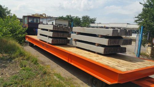 Remolque plataforma - DTA - para equipamiento industrial / de 2 ejes / de acoplamiento