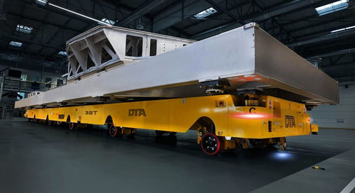 AGV de transporte - DTA - para cargas pesadas / con guiado por láser / con guiado magnético