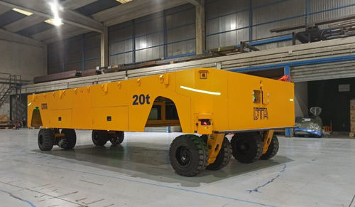 Transportador autopropulsado eléctrico - DTA - alimentado por batería / para grandes cargas / elevador