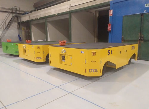 Transportador autopropulsado eléctrico - DTA - para grandes cargas / elevador / multidireccional
