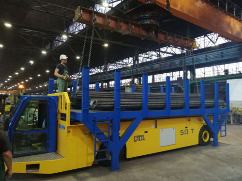 Transportador autopropulsado eléctrico - DTA - para grandes cargas / elevador / multidireccional