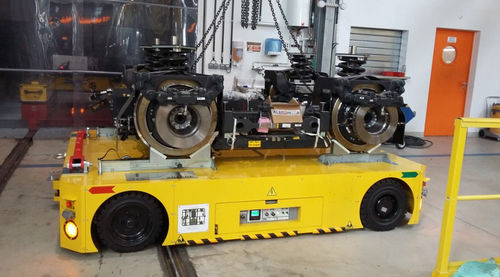 Transportador autopropulsado eléctrico - DTA - para grandes cargas / elevador