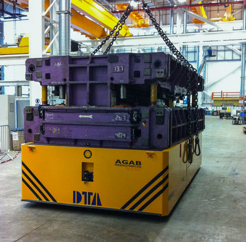 Transportador autopropulsado eléctrico - DTA - para grandes cargas / elevador / multidireccional